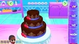 好玩的小游戏冰雪奇缘艾莎公主正在制作一个美味的冰雪蛋糕