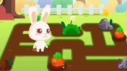 兔一一挖胡萝卜做饭团!宝宝巴士游戏!