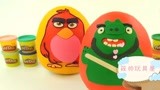 愤怒的小鸟惊喜蛋，学习颜色与红色查克球，儿童玩具，巧克力蛋