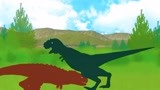 恐龙世界 恐龙救援队 调皮的恐龙恐龙 你快点从我背上下来。