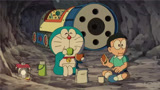 哆啦A梦：大雄和蓝胖子带如意箱去野营，却被捆绑在冰天雪地中
