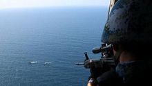中国海军亚丁湾护航编队驱离4艘可疑目标