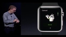 现场演示如何使用苹果手表版微信