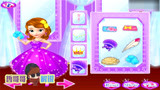 好玩的换装小游戏小公主苏菲亚和冰雪奇缘艾莎一起穿衣打扮着
