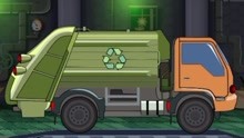 认识垃圾清理车 帮助垃圾清理车更换零件 儿童益智游戏