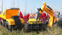 工程车玩具视频大全 挖掘机推土机垃圾车破碎