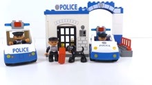 汽车玩具帕特克警察的卡车直升机急救车警察局组装