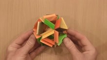 手工折纸简单花球的方法