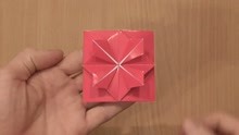 精美花扣信封的折纸方法
