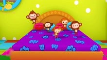 【英文慢速启蒙儿歌】：Five Little Monkeys Jumping On The Bed
