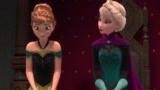 冰雪奇缘：安娜与公爵跳舞，没想到对方是个逗比，连头发都是假的