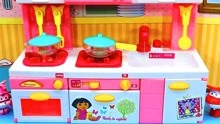 DORA出水厨房玩具套装 小爱做大餐洗碗过家家