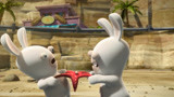 疯狂的兔子：兔子到海边度假，踩海星上瘾，开启抢夺战！