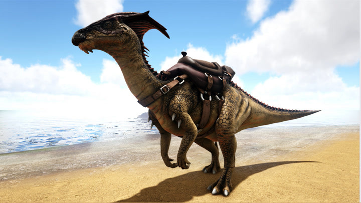 方舟生存进化:恐龙重生02 加强后的副栉龙 它你知道它强在哪吗