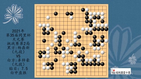 圍棋最新棋譜和經典棋譜. 同裡杯天元挑戰賽第2局