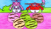 手绘定格动画：超级飞侠乐迪小爱吃冰淇淋曲奇，口感太神奇了！