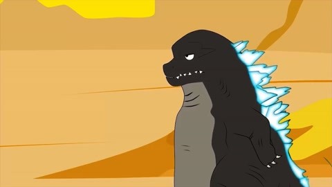 哥斯拉怪兽搞笑动画 第16集 这个龙怎么有三只头啊: 这个龙怎么有三只