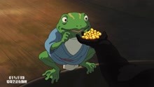 千与千寻：无脸男诱惑青蛙，再把青蛙吃掉， 获得了说话的能力
