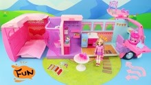 苏菲露比职业体验，有趣的露营派对房车玩具！