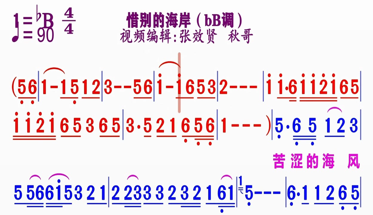 惜别的海岸伴奏图片