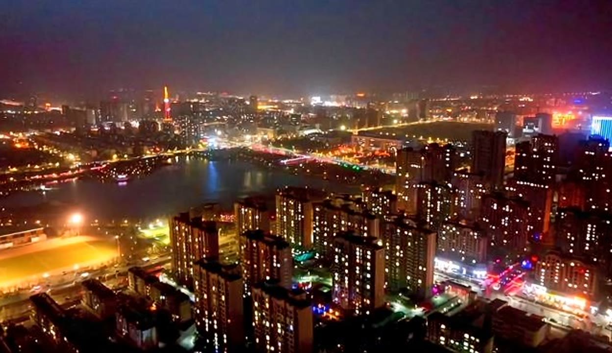 阳信夜景图片