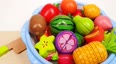 彩色益智玩具中有趣的蔬菜水果切切乐玩具合集来咯