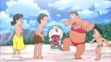 哆啦A梦：胖虎穿上静香泳衣，真是太粉嫩了，小夫惊呆了